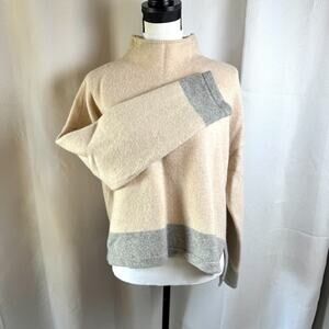 Epoque Evolution 100% Merino Wool Womens Sz L Essential Pullover Tunic Sweater